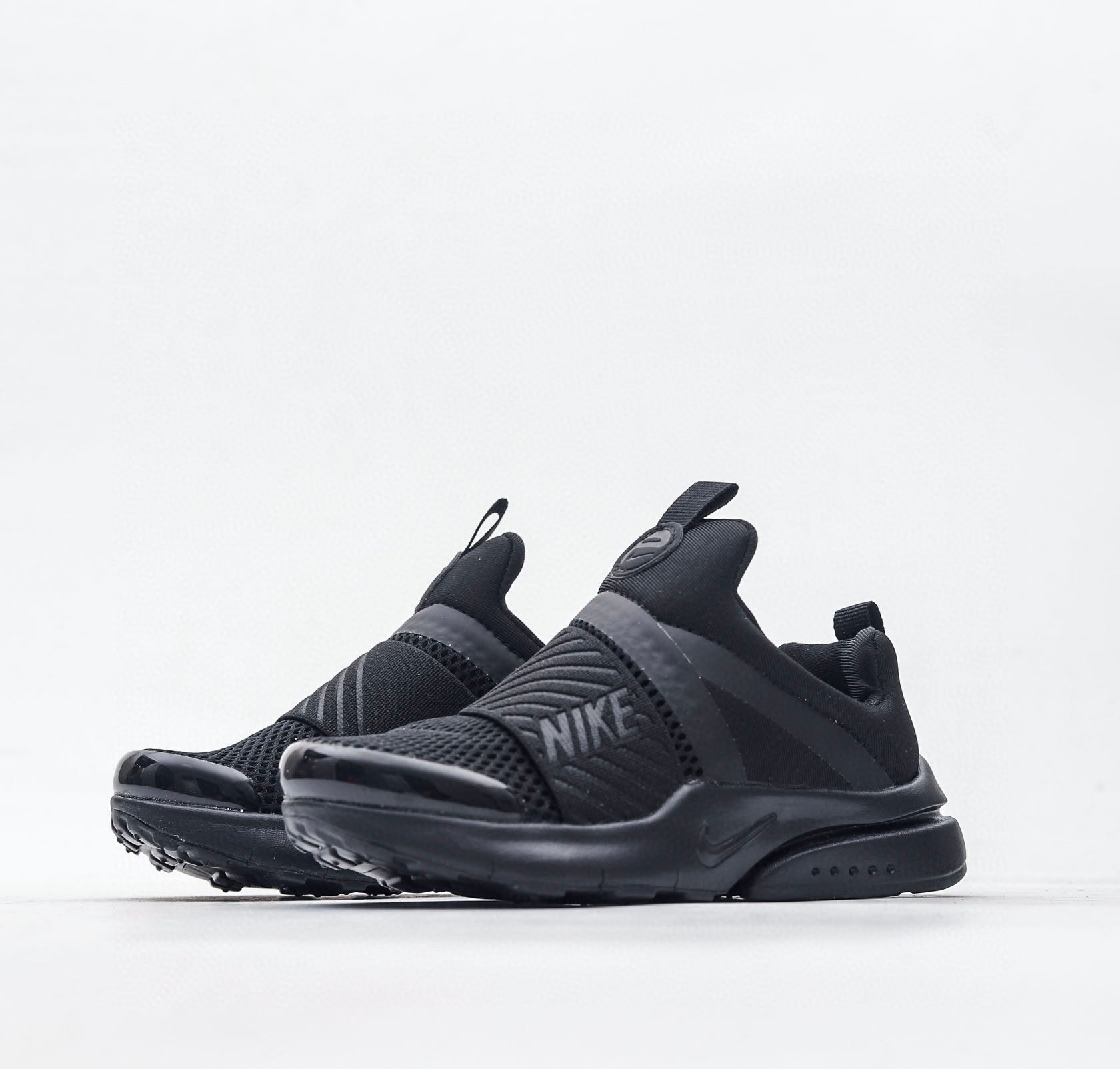 Nike black running shoes