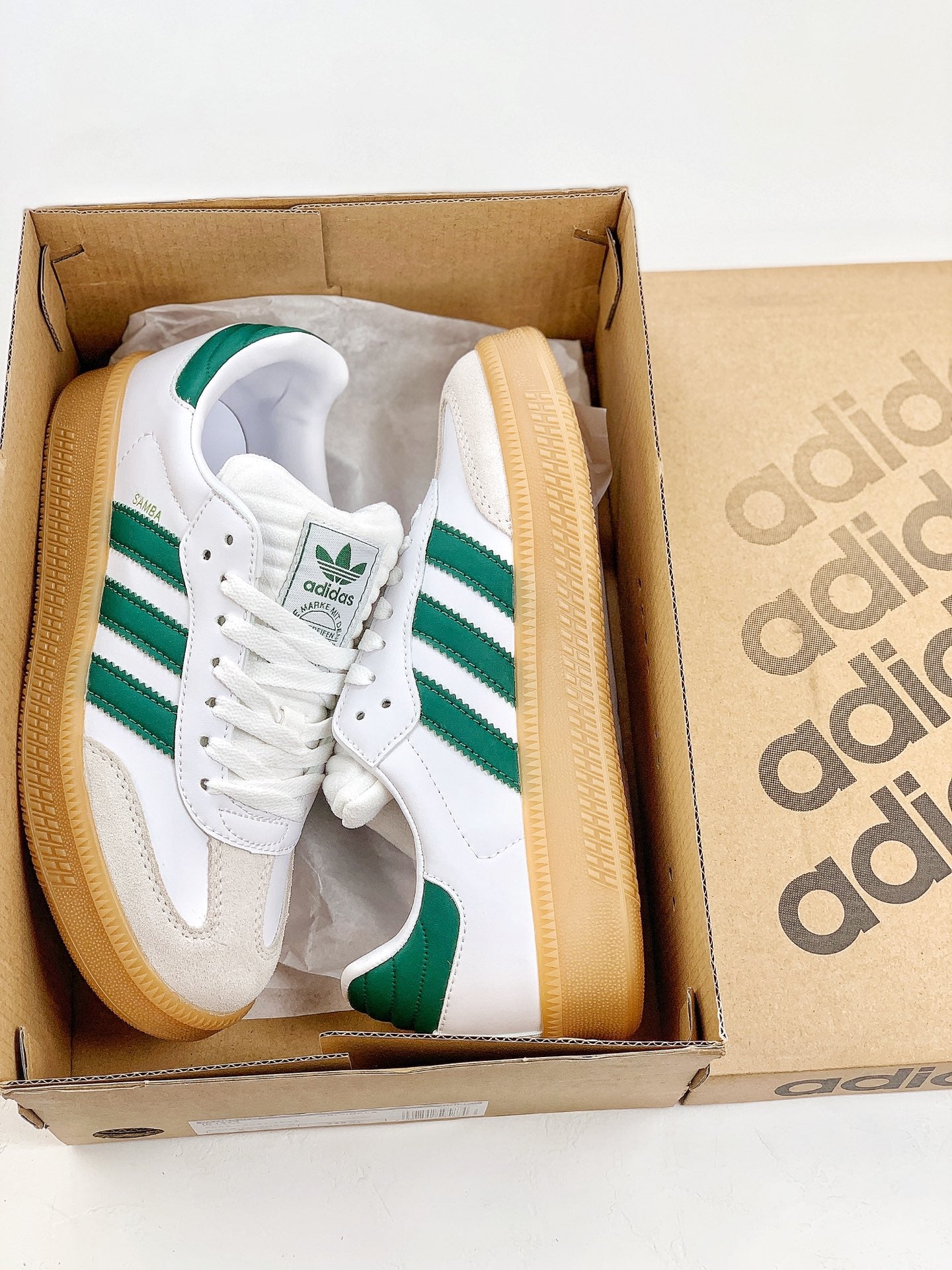 Adidas samba xl green shoes
