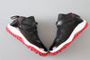 joe 11 high top black and red shoes