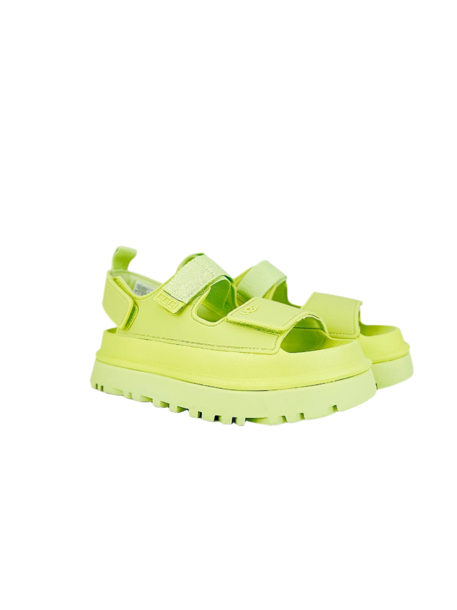 Ugg GoldenGlow flatform sandals Green