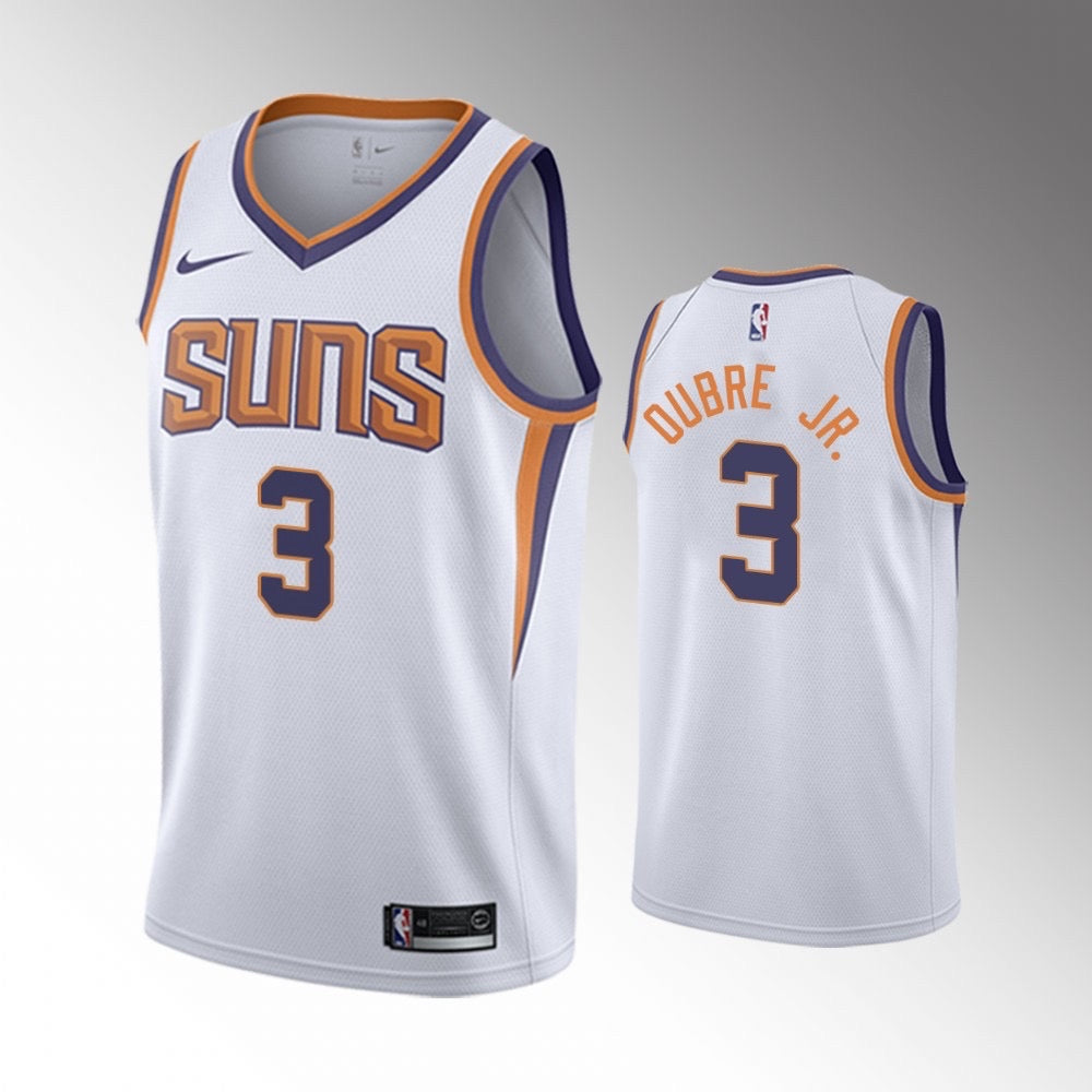 Phoenix suns white 3 oubre jr.  jersey