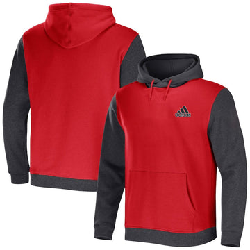 Adidas grey and red hoodie