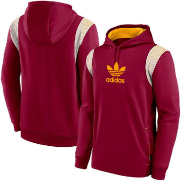 Sweat à capuche Adidas rouge-jaune