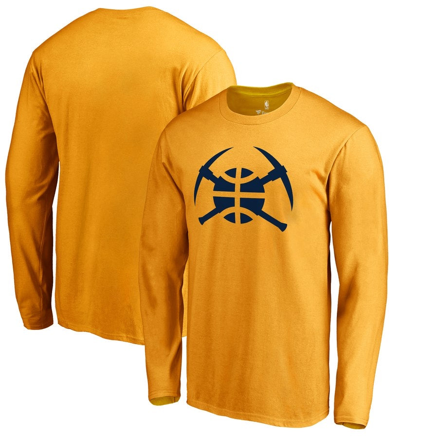 Chemise longue jaune des Denver Nuggets