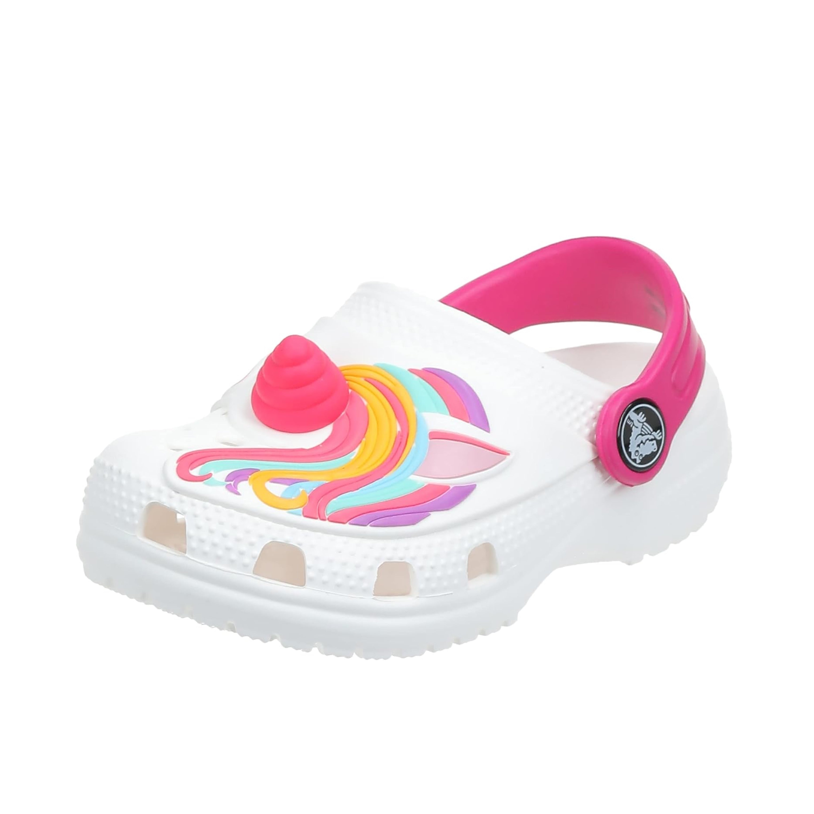 Crocs licorne blanche pour enfants