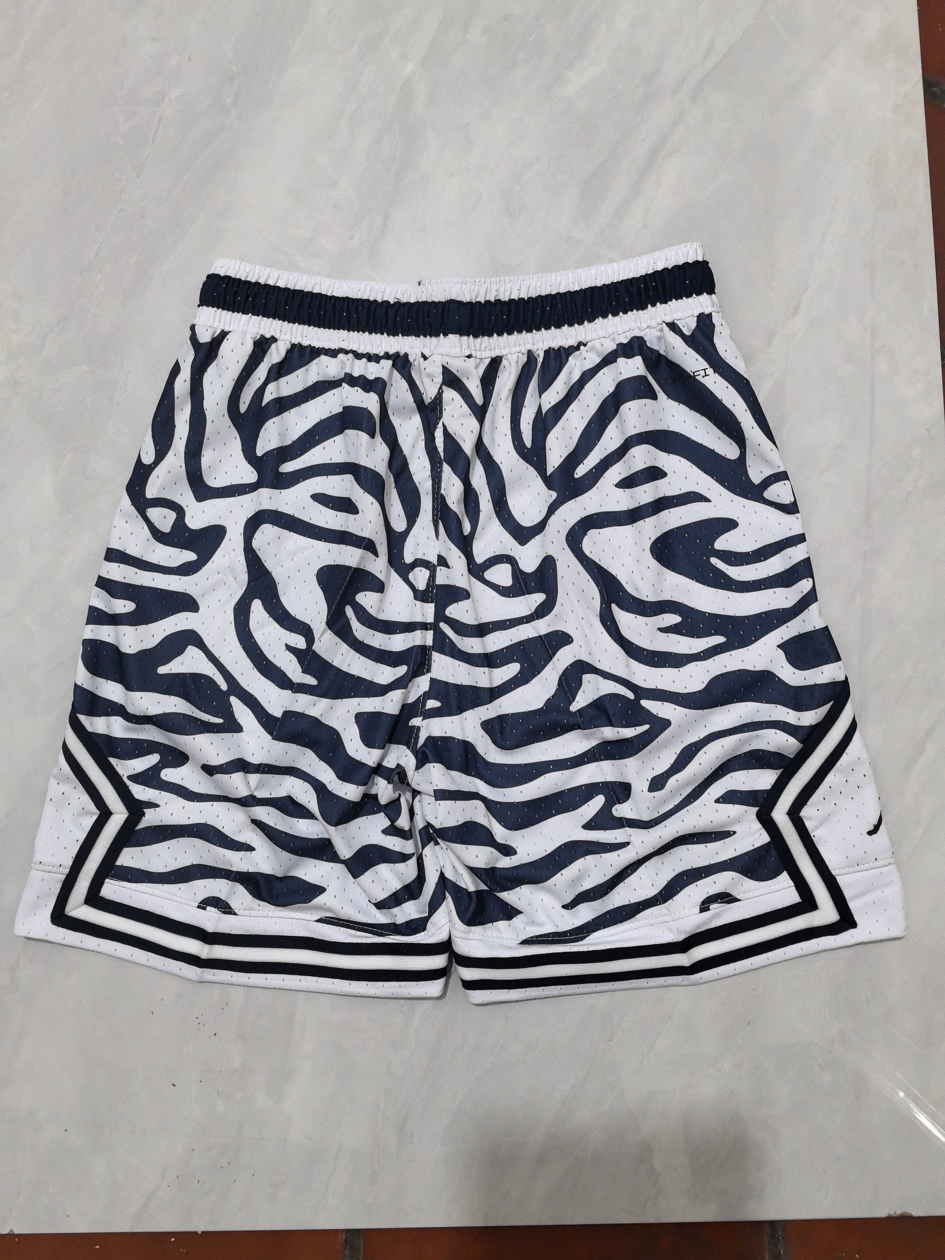 Jordan B-29 Zebra Blue Basketball Shorts