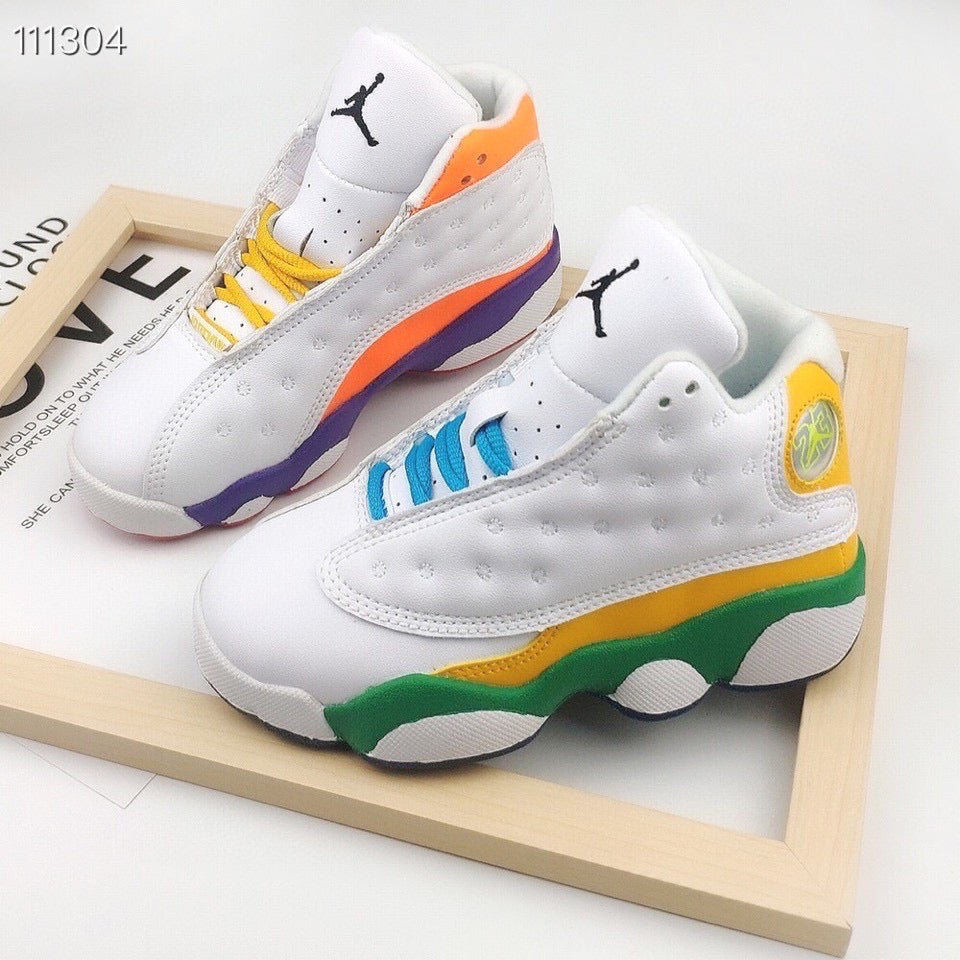 Chaussures Air Jordan 13 Retro BP blanc/multicolore