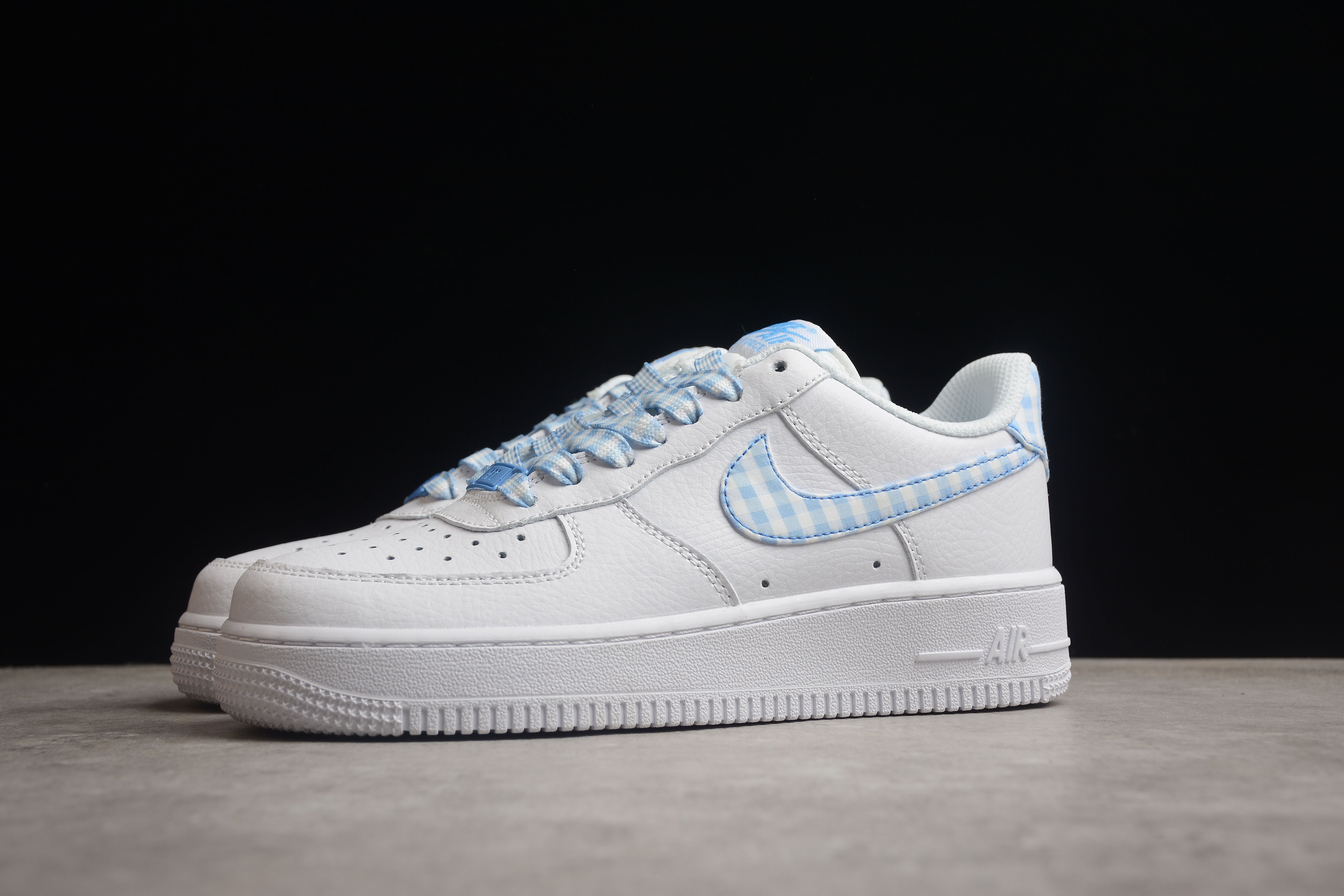 Nike airforce A1 blue squares shoes