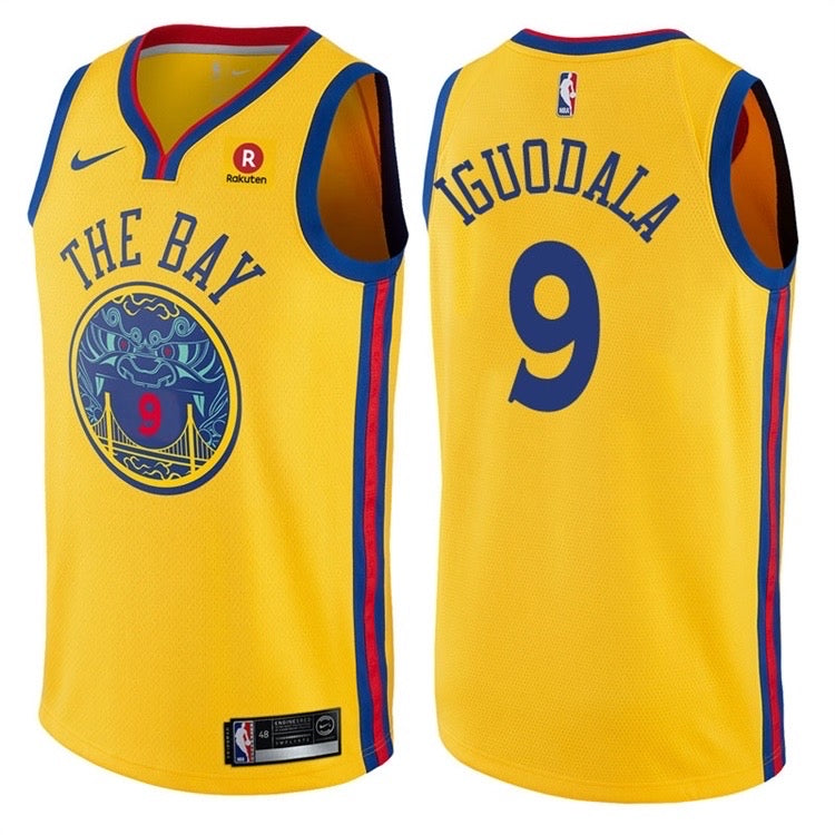 Les Warriors maillot jaune 9 igoudala de la baie