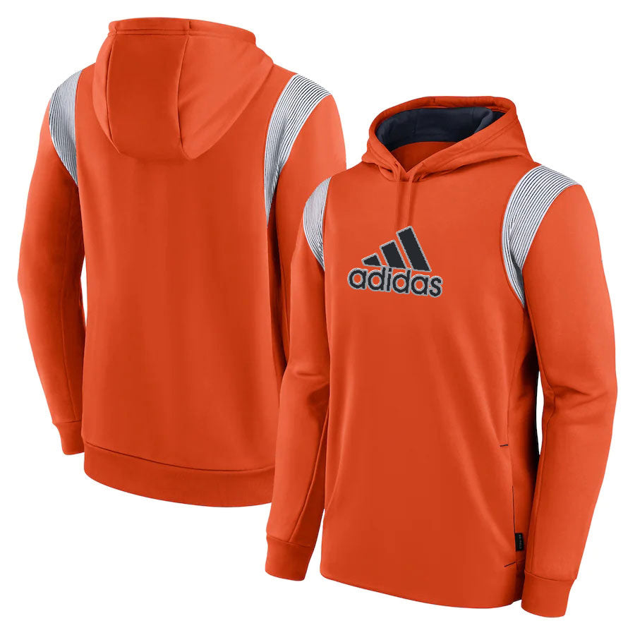 Adidas orange-black hoodie