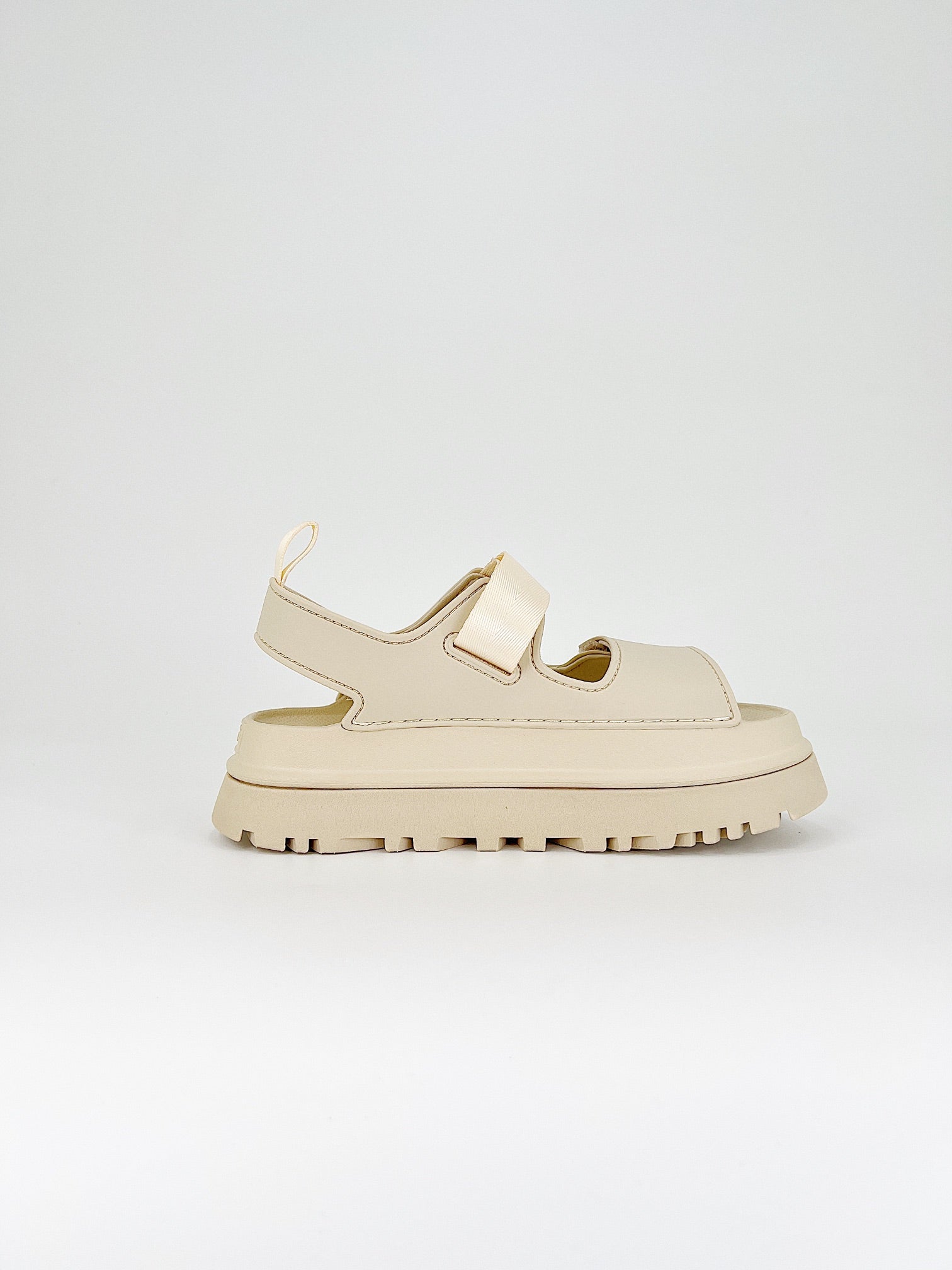 Ugg GoldenGlow flatform sandals Cream White