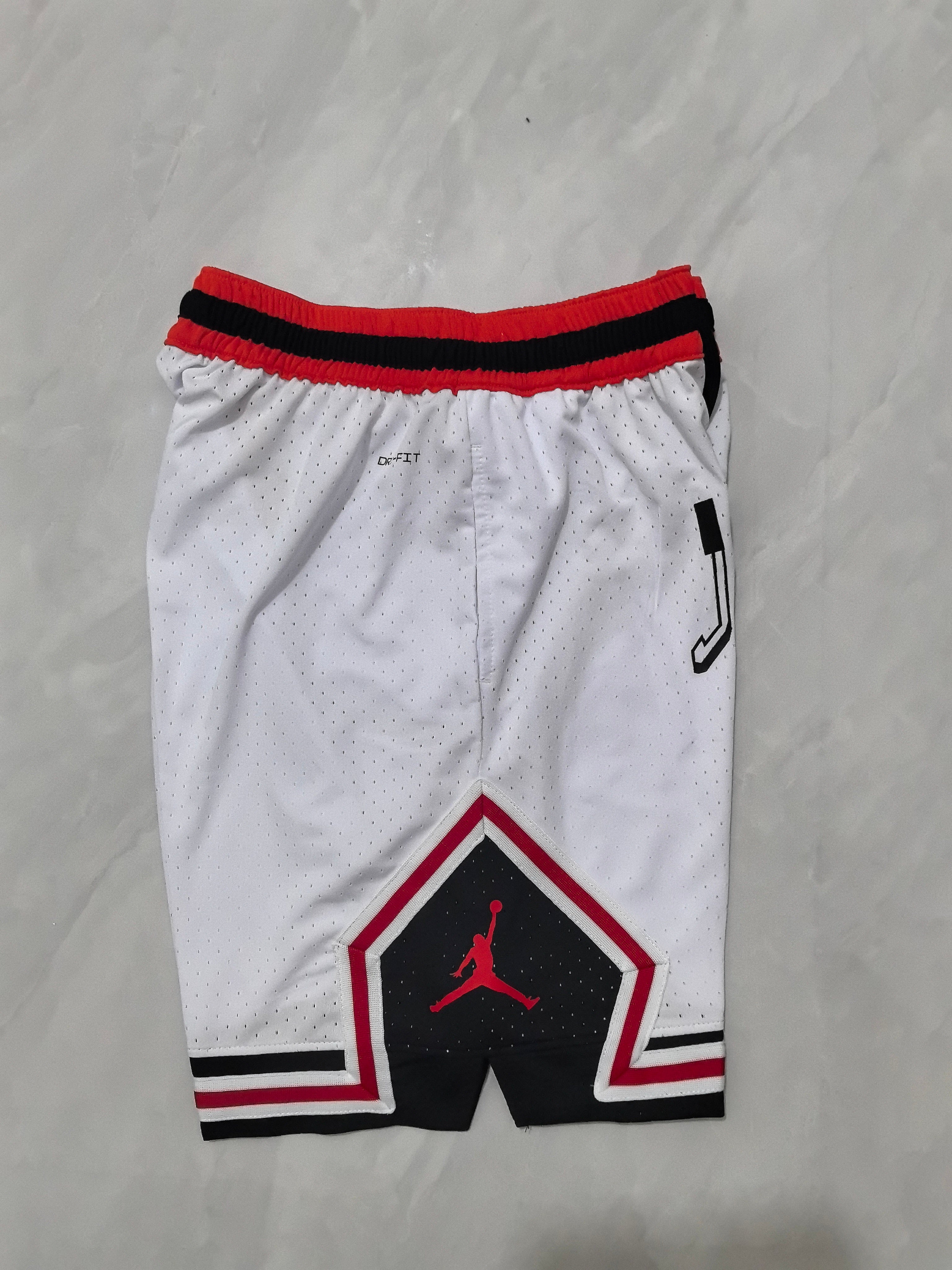 Jordan A-17 Watermark Red and White Basketball Shorts