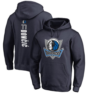 Sweat à capuche doncic noir 77 des Dallas Mavericks