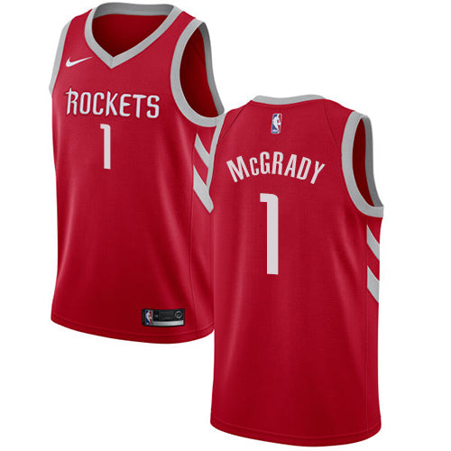 Rockets red 1 mcgrady jersey