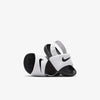 Nike kawa slide white and black