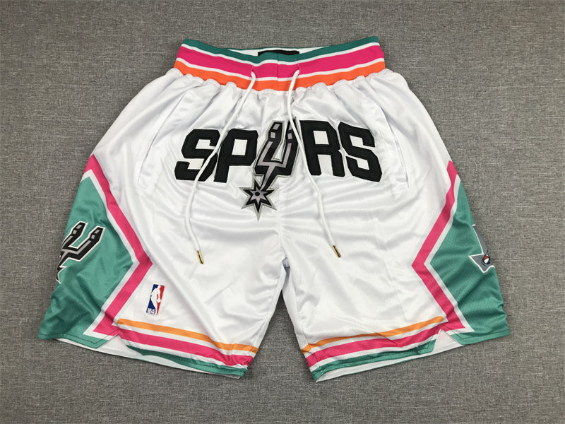 Short Spurs blanc-rose-vert