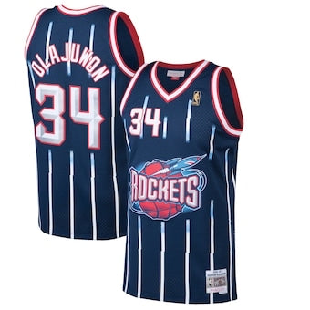 Retro Houston rockets navy blue jersey