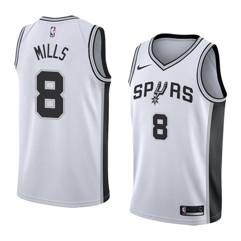Spurs white 8 mills jersey