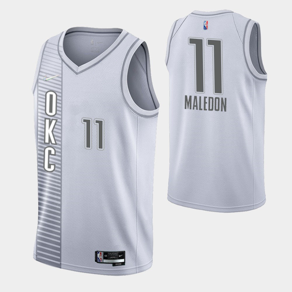 Maillot OKC blanc 11 maledon