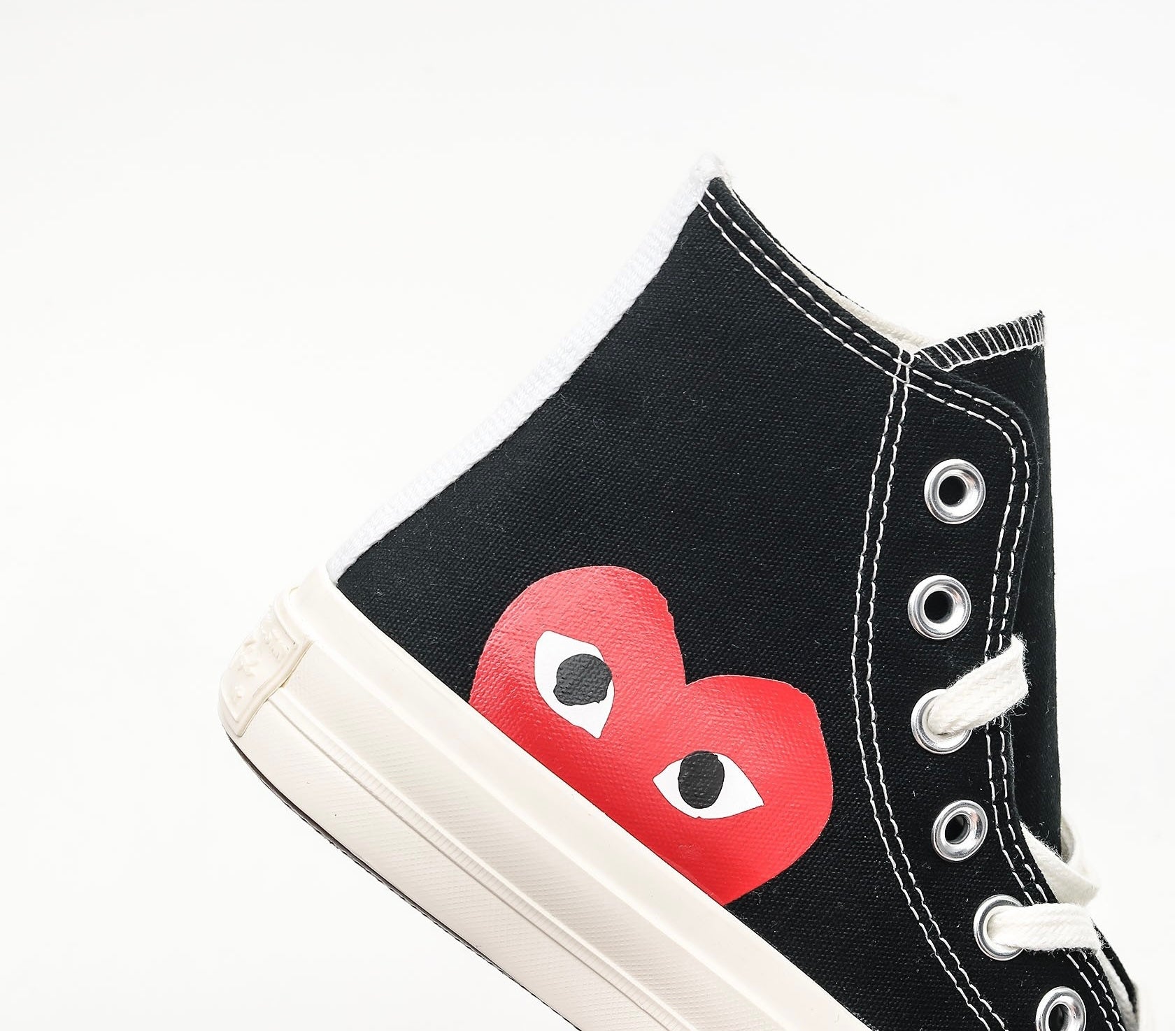 Converse high heart black shoes