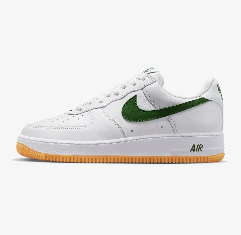 Nike airforce A1 chaussures blanches et vertes