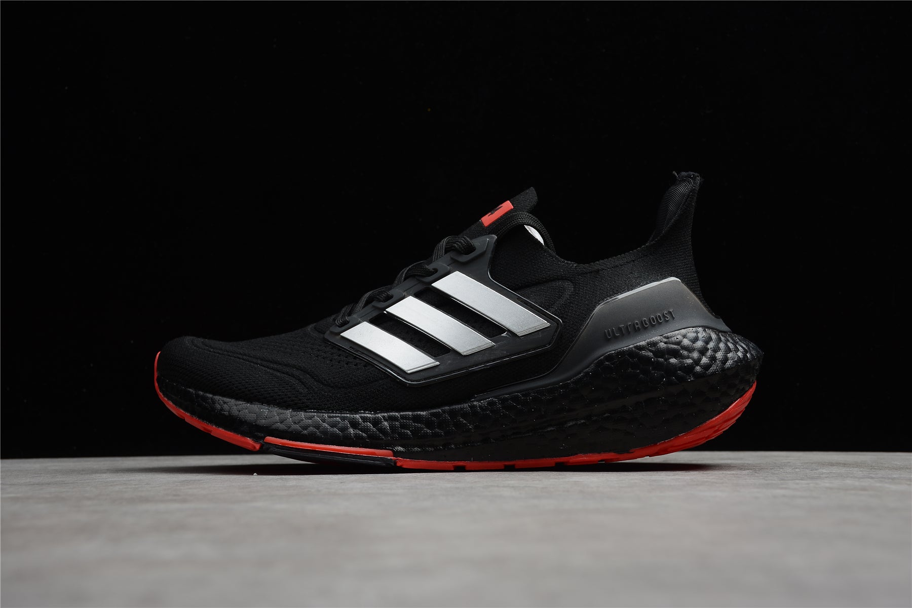 Adidas ultraboost red black shoes
