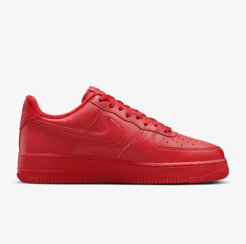 Nike airforce A1 chaussures rouges universitaires