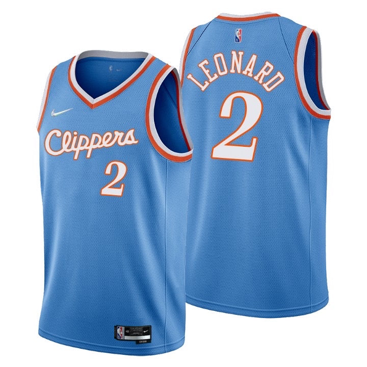 Clippers blue 2 leonard jersey