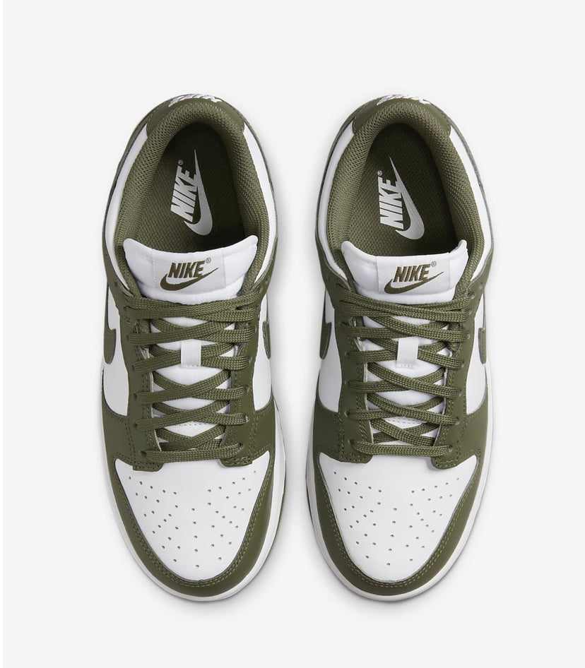 Nike SB low dunk olive green shoes