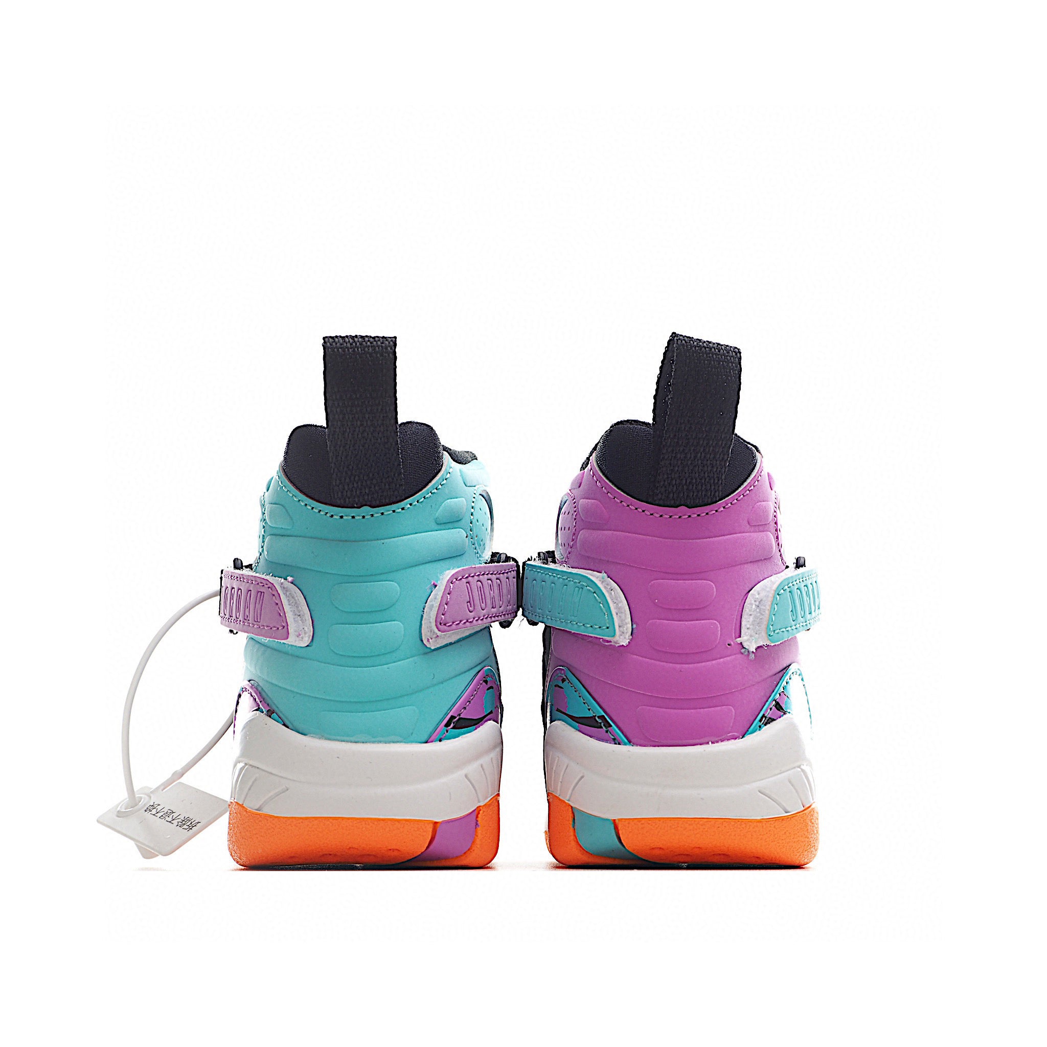 Nike air jordan 8 retro aqua purple  shoes