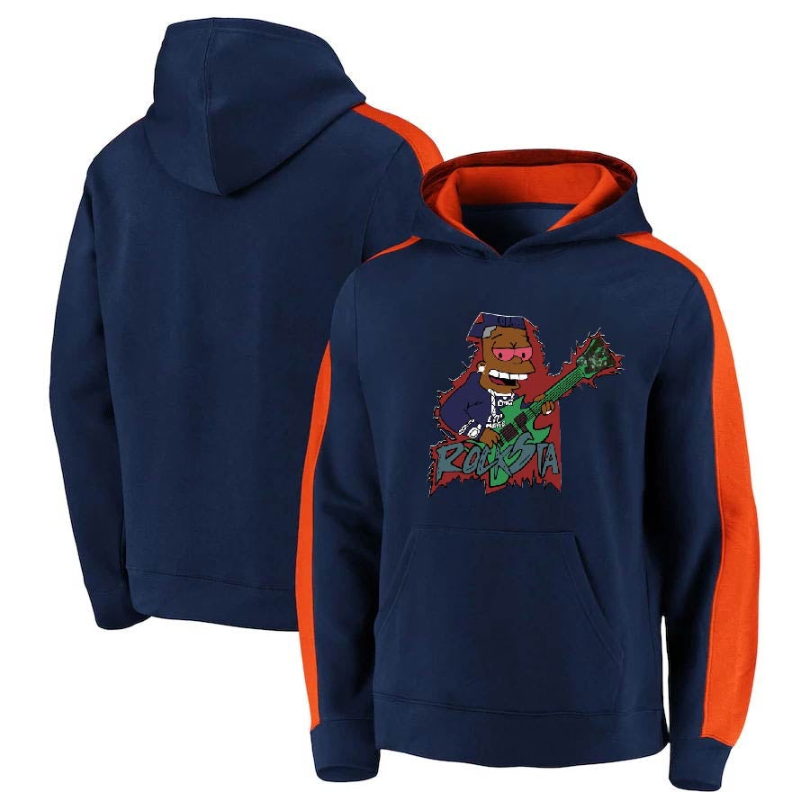 Nike dark blue- orange rockstar hoodie
