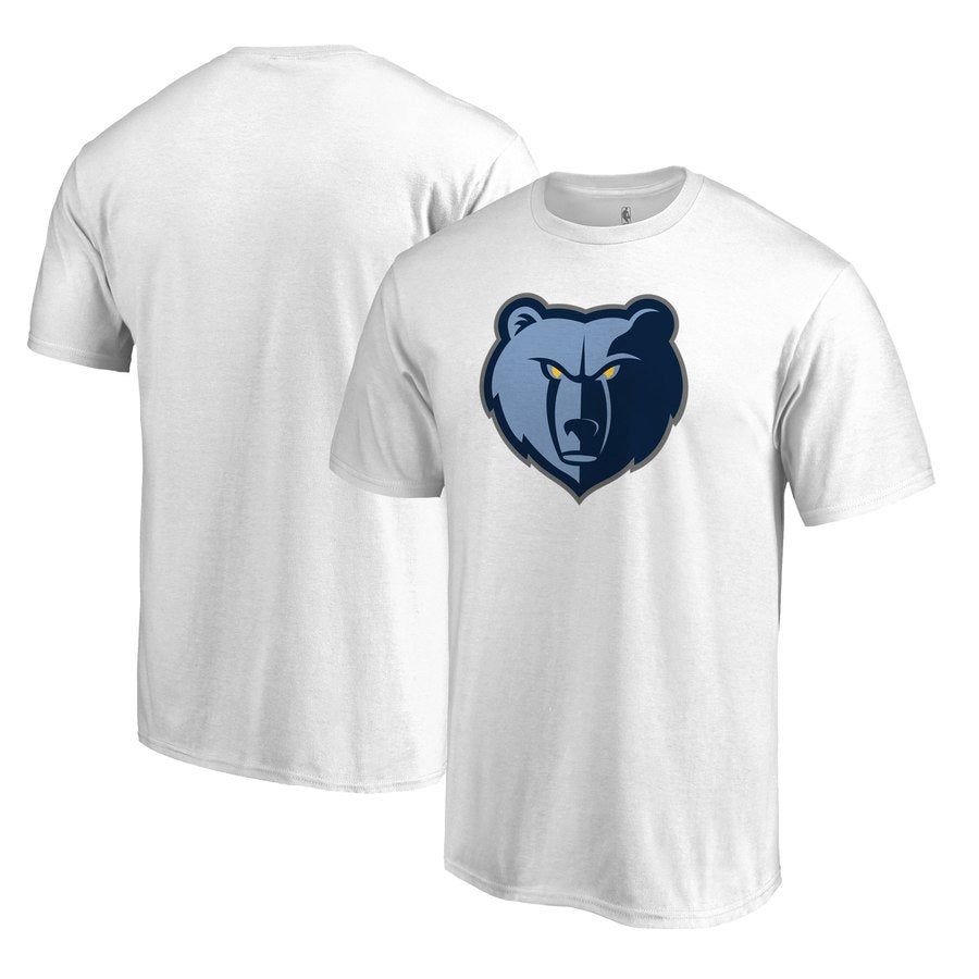 T-shirt blanc avec logo principal des Memphis Grizzlies