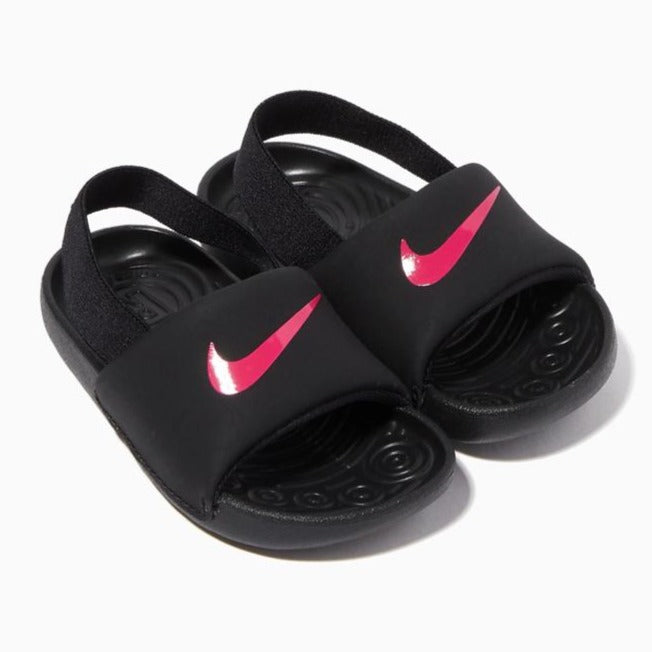 Nike kawa slide noir et rose