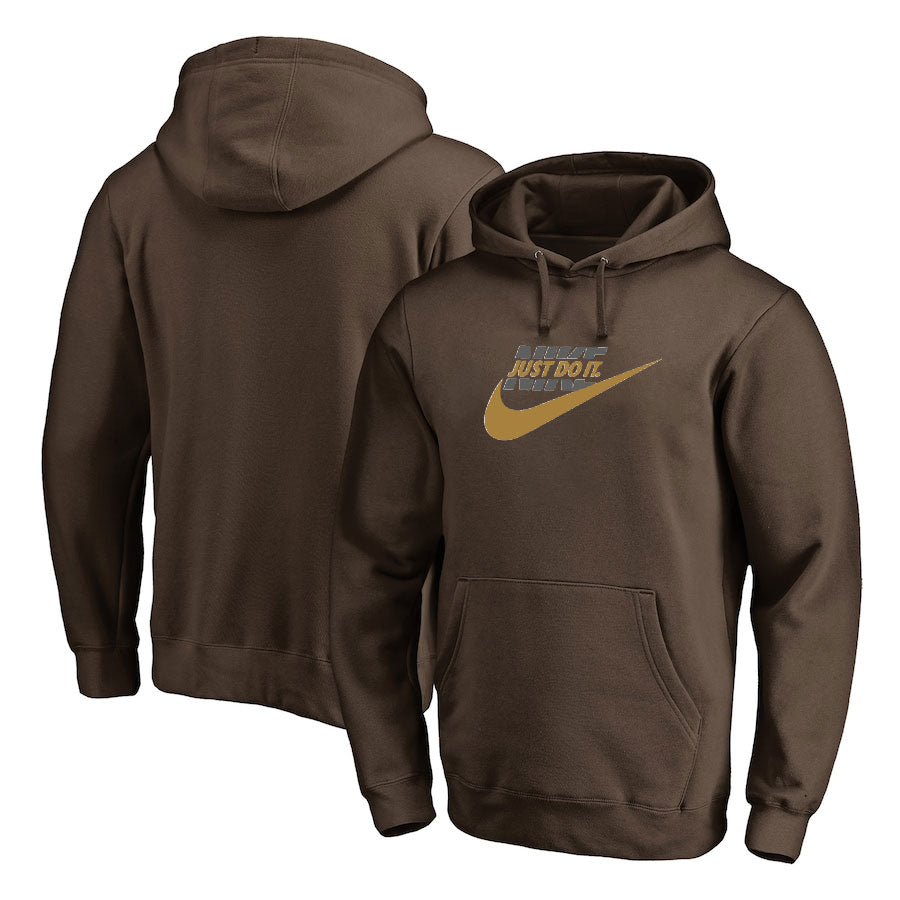 Nike 26 nike just do it brown hoodie