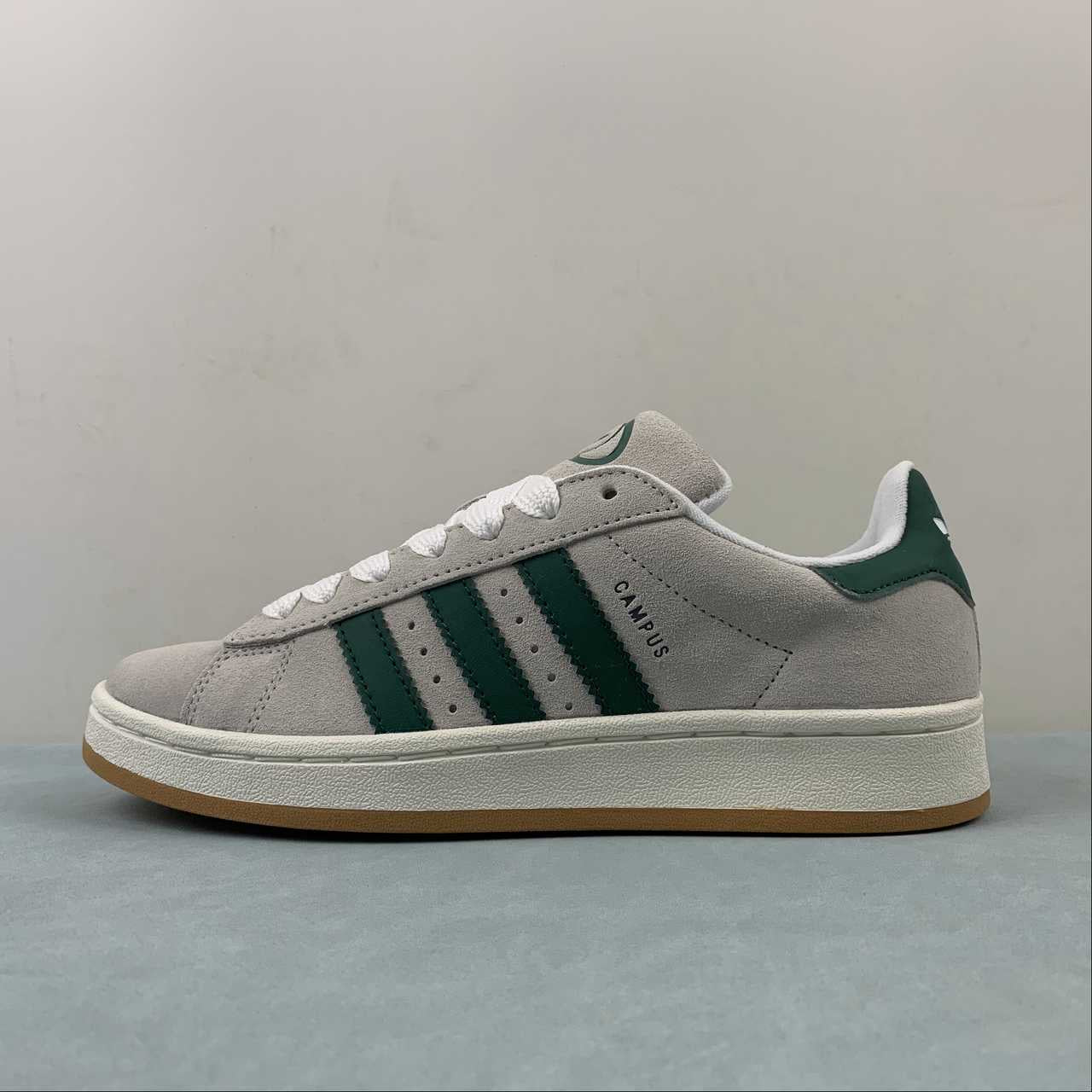 Adidas campus green grey shoes