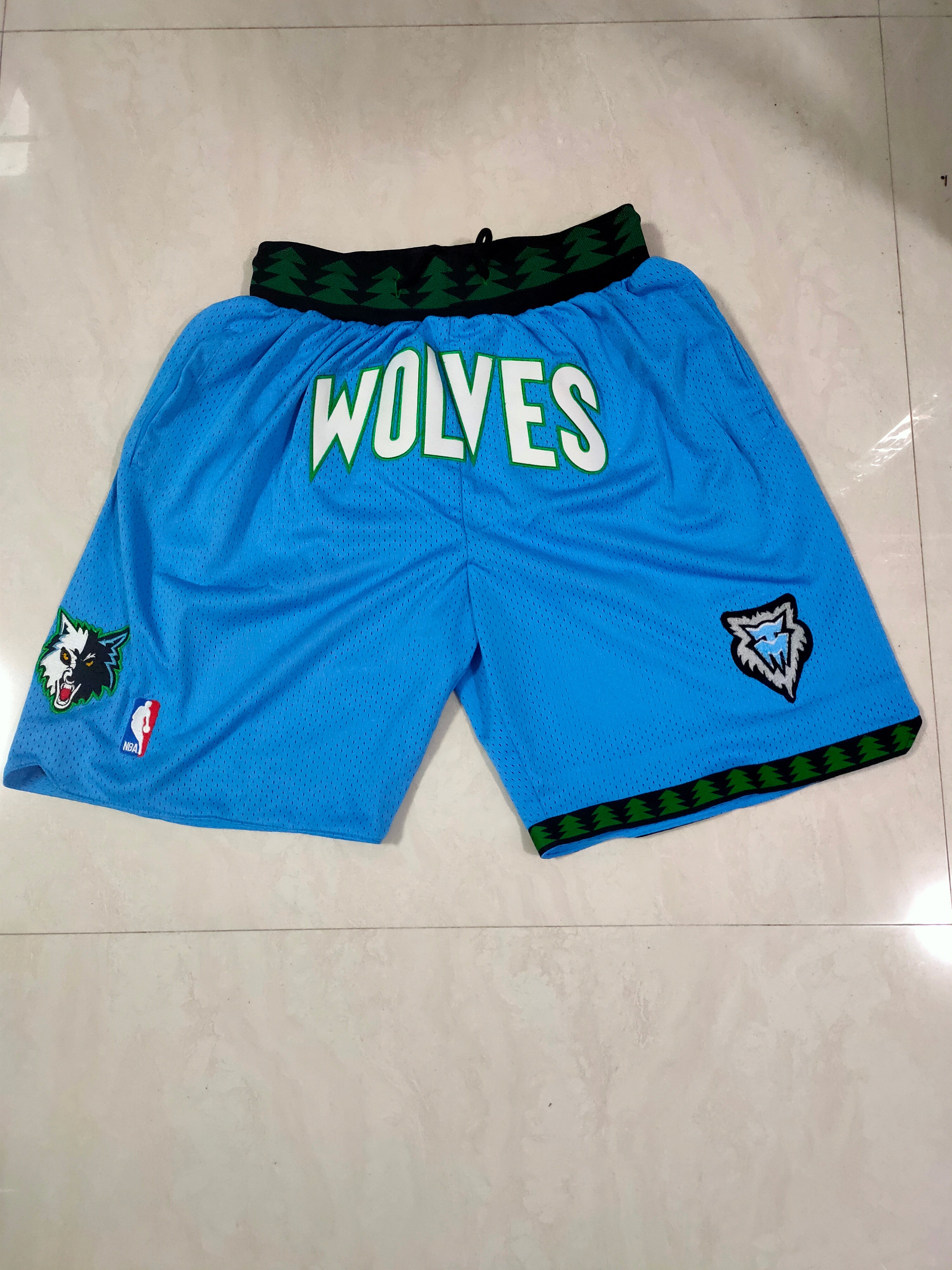 Wolves blue shorts