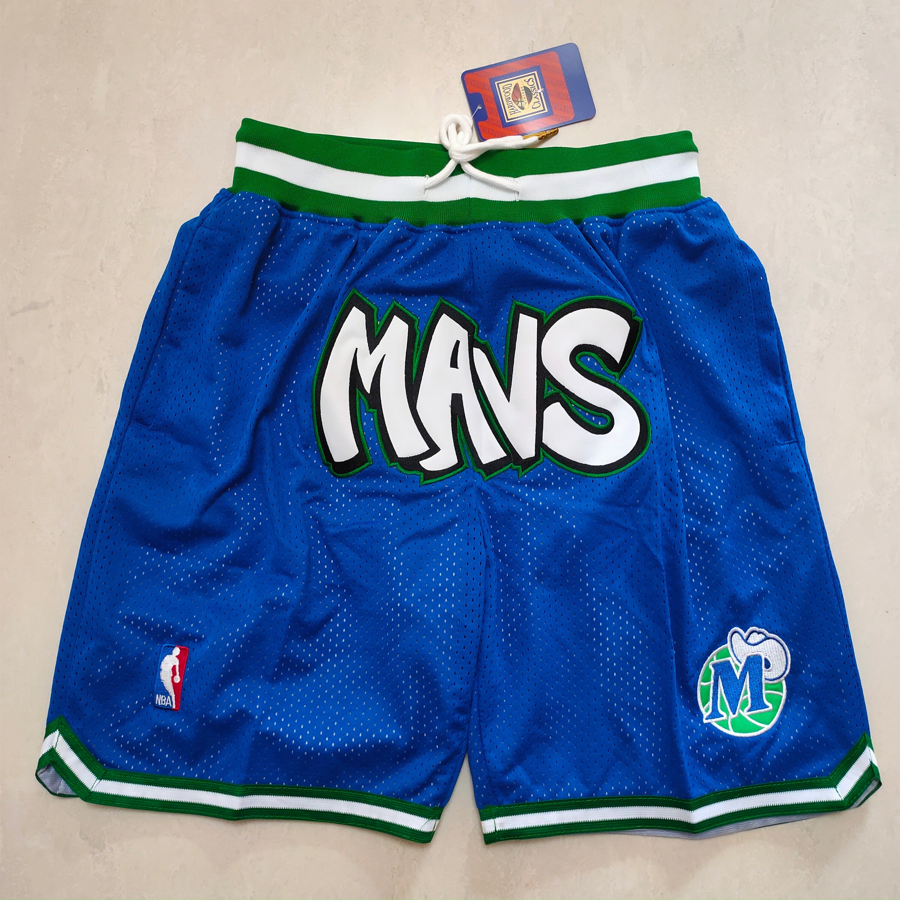 Dallas MAVS royal blue  shorts
