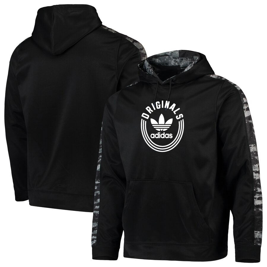 Adidas black and white originals hoodie