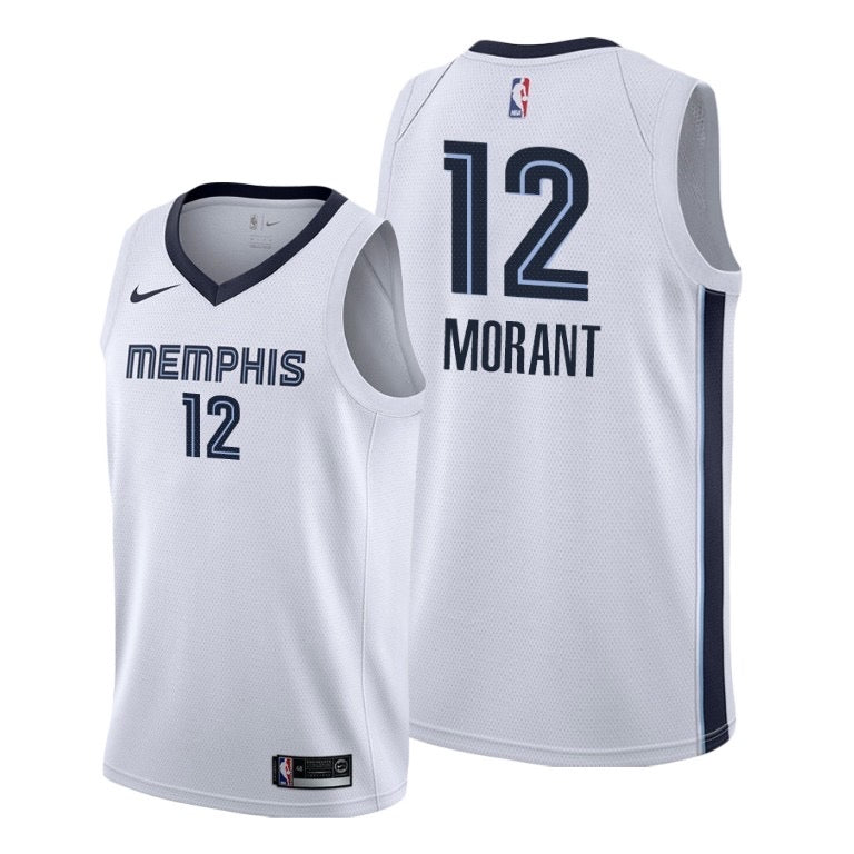 Maillot Memphis 12 Morant blanc