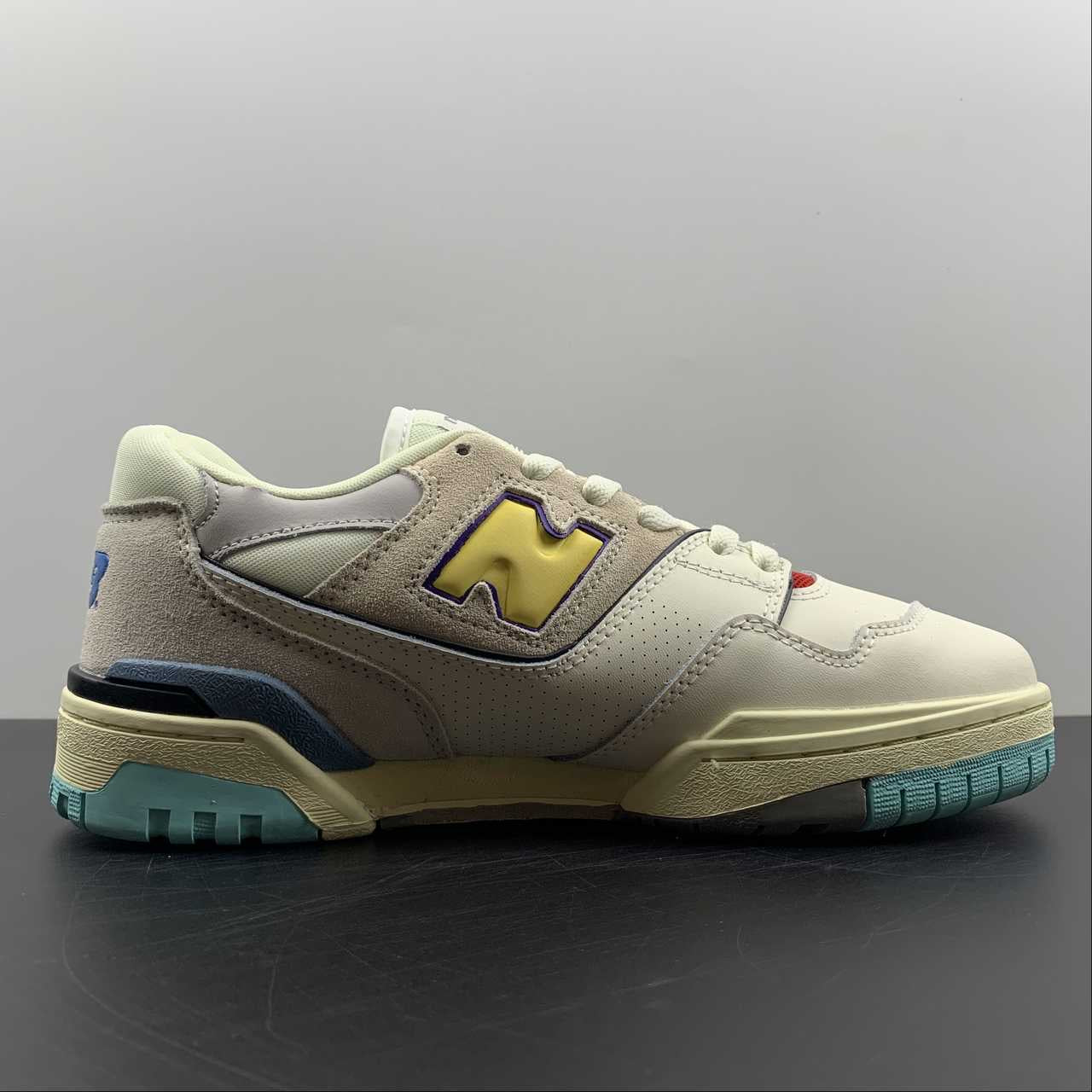 Chaussures NB 550 aqua/jaune