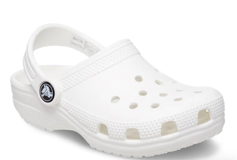 Kids white crocs