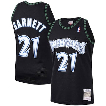 Retro Minnesota timberwolves black jersey