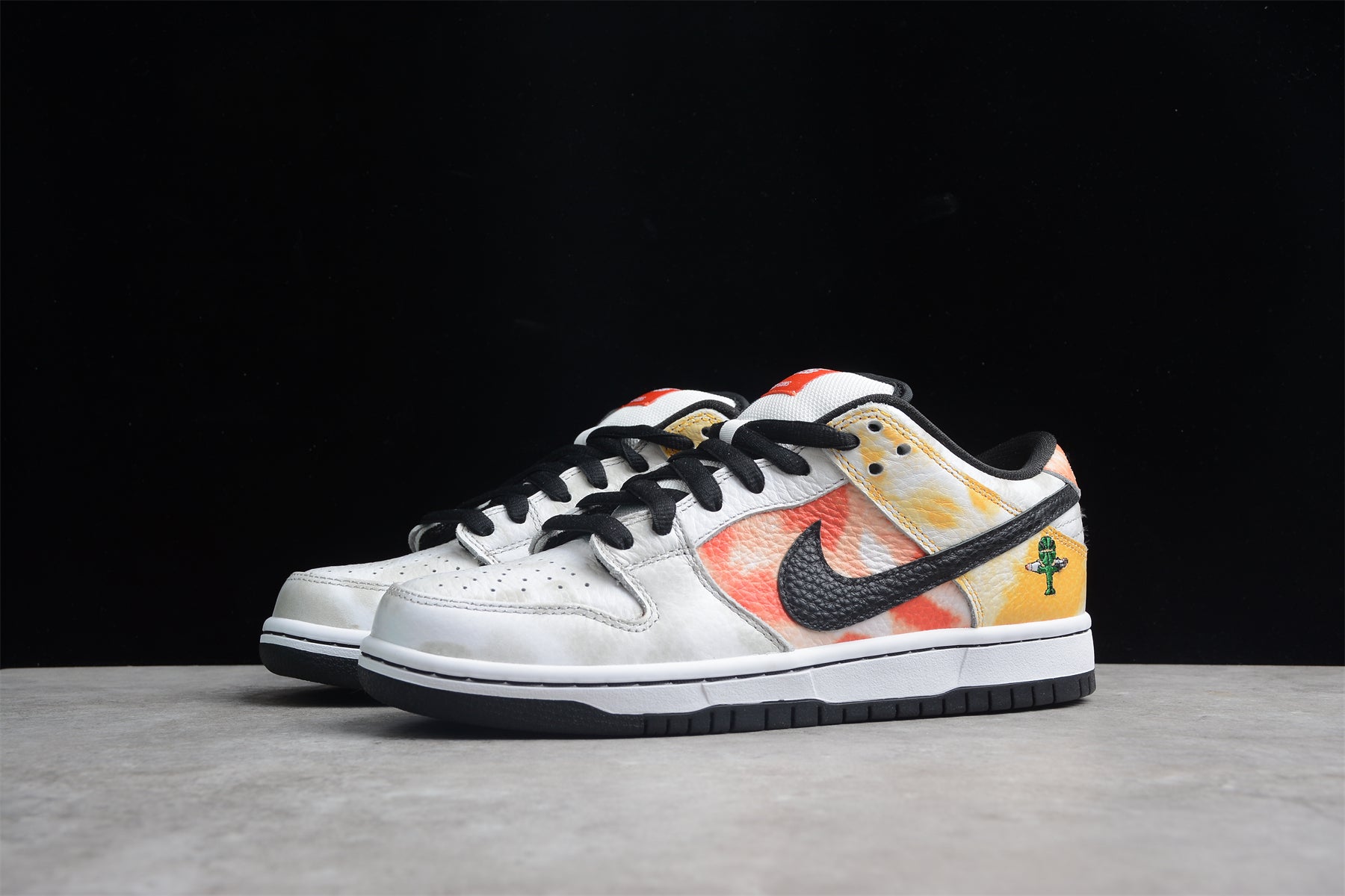 Nike SB dunk low white raygun shoes