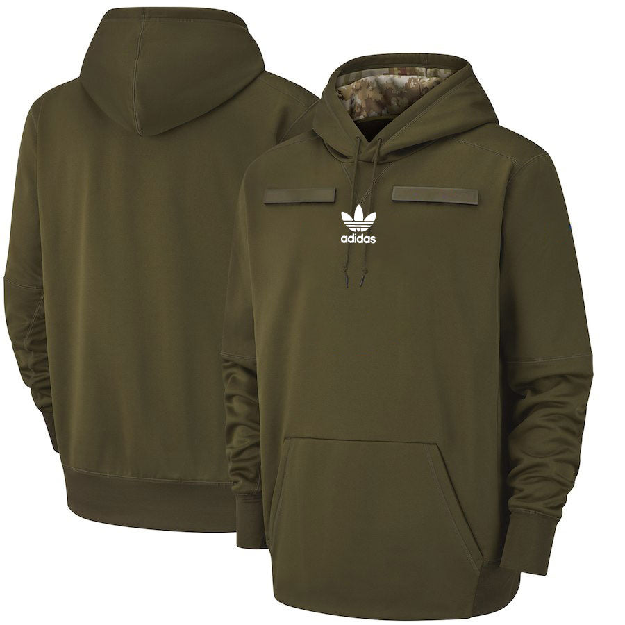 Adidas sweat à capuche vert foncé