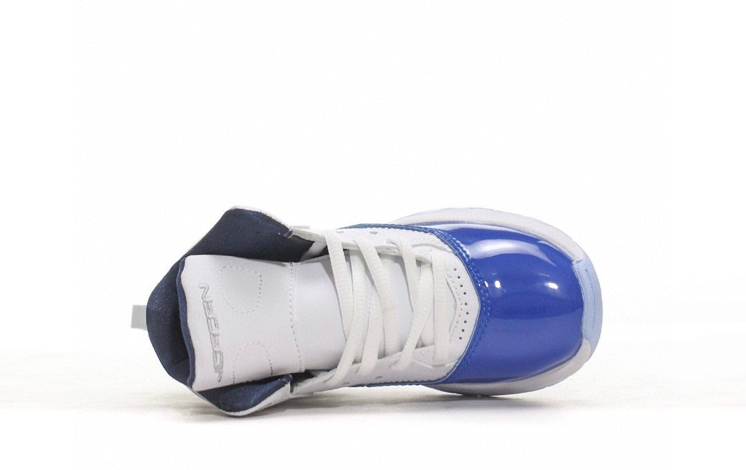 Nike air jordan retro 9Td blue and white shoes