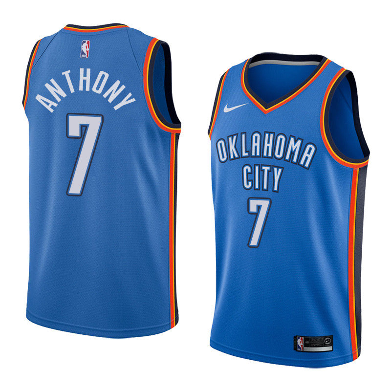 Maillot Anthony 7 bleu d'Oklahoma City