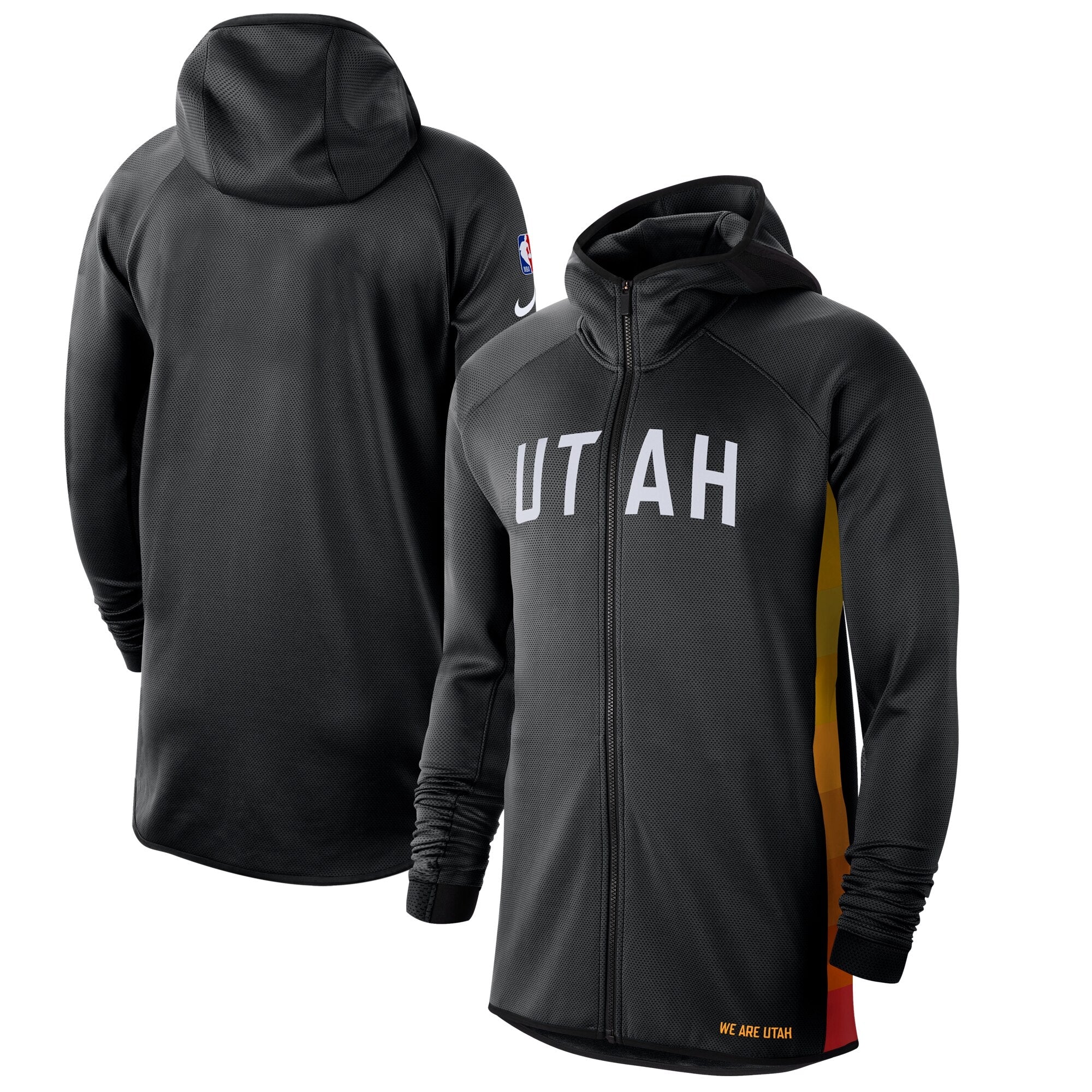 Utah jazz black long cut jacket