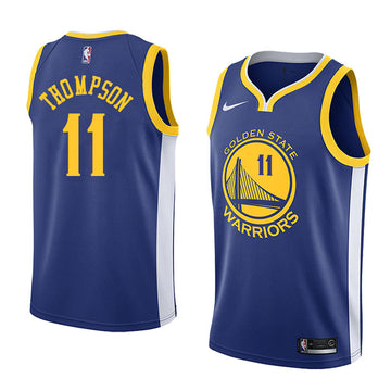 Golden State warriors dark blue 11 thompson jersey