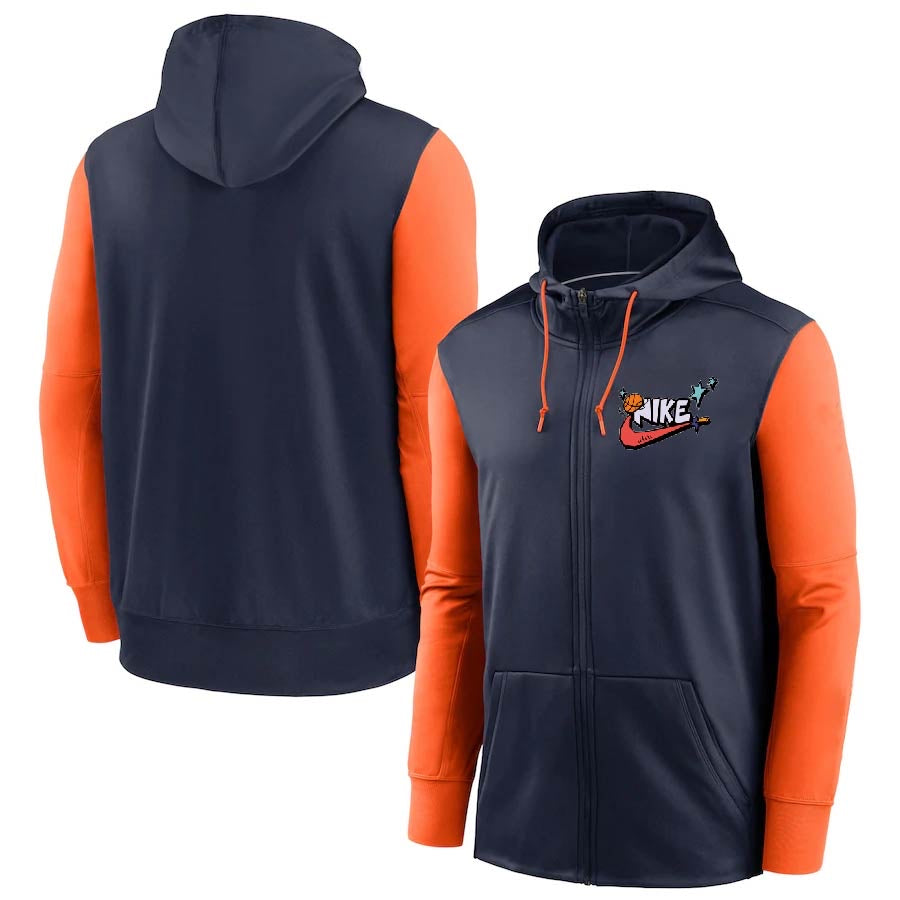 Nike navy blue-orange jacket