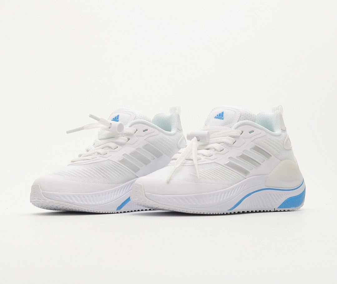 Chaussures Adidas running blanc/bleu